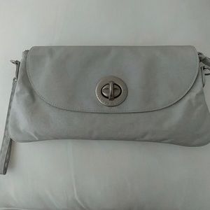 Bagallini Monroe Silver Convertible Clutch